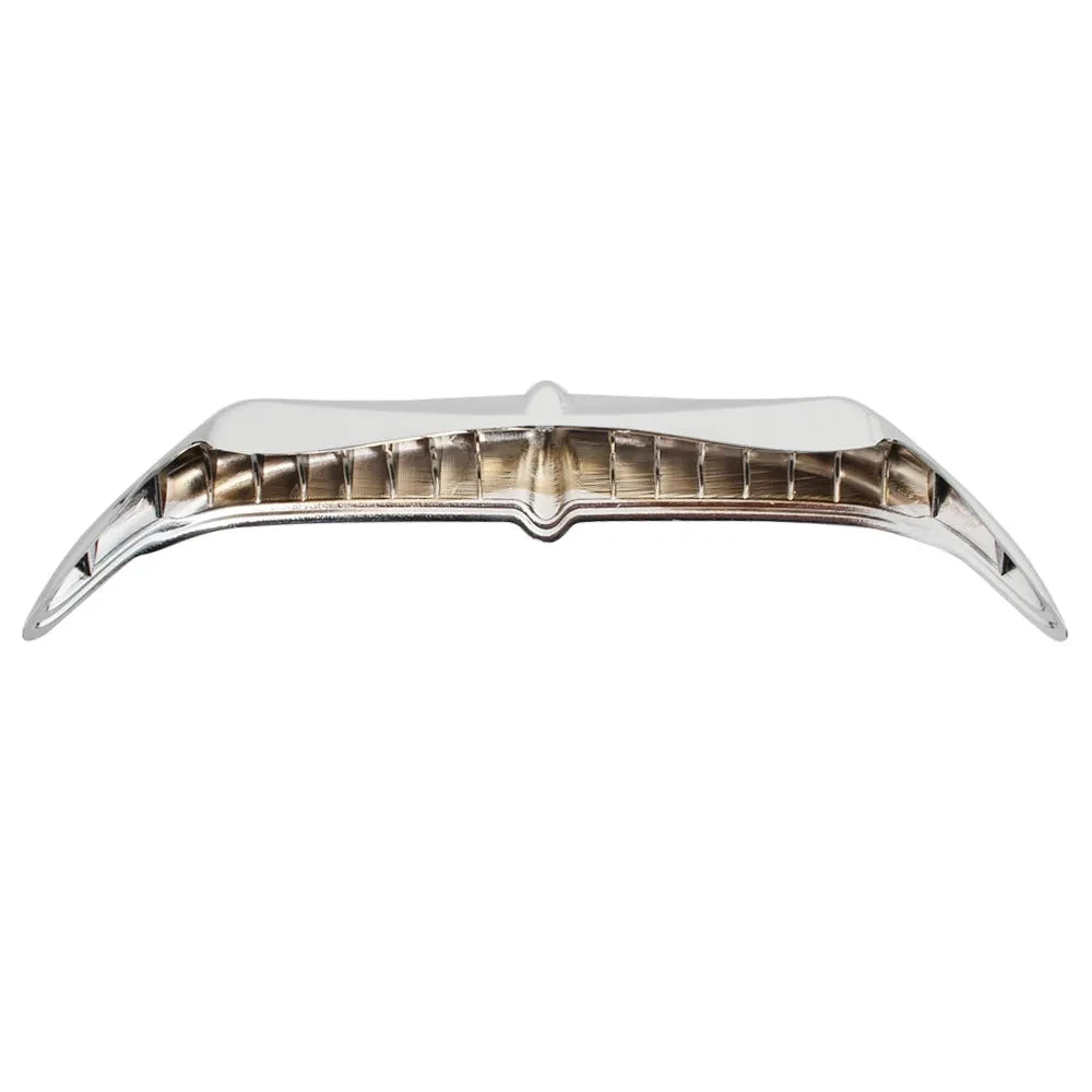 Chrome/Black Motorcycle Head Light Batwing Eyebrow Eyelid Fairing Accent Trim For Harley Electra Street Glides Trikes 1996-2013