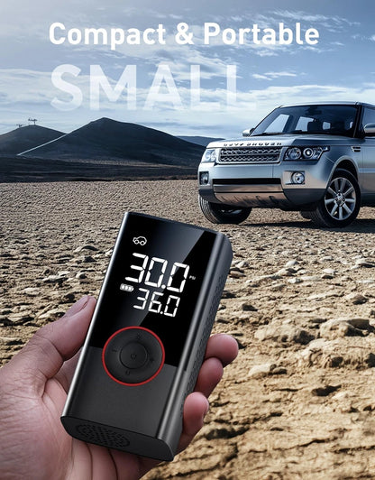 LEIBOO 150PSI Smart Air Pump Tire Inflator Portable Air Compressor with Digital Pressure Gauge for Car Bike Motorcycle Ball