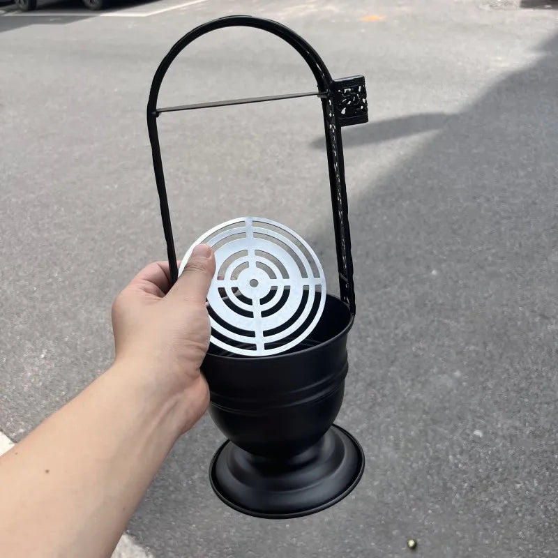 Black Hookah Charcoal Basket Coal Holder for Narguile Chicha Smoking Accessories