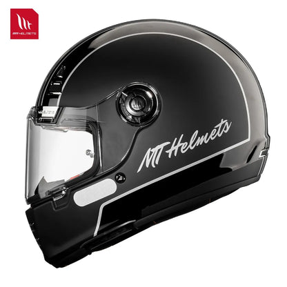 MT Jarama Retro Motorcycle Helmet DOT ECE Certification Full Face Racing Off Road Helmet Cascos Para Motos Capacete Casco Moto