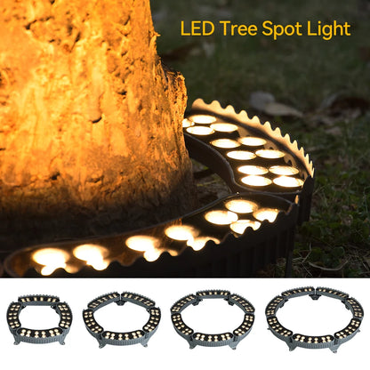 85V-265V LED Tree Hugging Lamp 4Pcs Outdoor Waterproof IP65 Lawn Garden Park Courtyard Wayside Spotlights Night Decorative Light