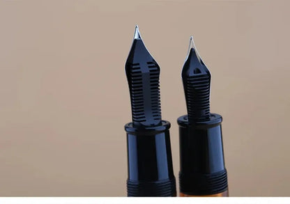 MAJOHN P139 High Quality Fountain Pen Piston Filler Resin Body Ebonite Feed Size 8 40 Nib Rotating Cap Postable Office Gift