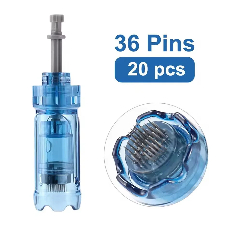 Bayonet Cartridge Needle for Dr Pen M8S /A8S/ A9/ A11 Microneedle 12/ 18 /24 /36 /42 Pin / Round Nano / 3D Replacement Tip Head