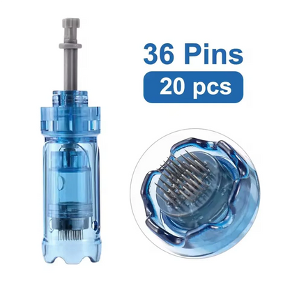 Bayonet Cartridge Needle for Dr Pen M8S /A8S/ A9/ A11 Microneedle 12/ 18 /24 /36 /42 Pin / Round Nano / 3D Replacement Tip Head