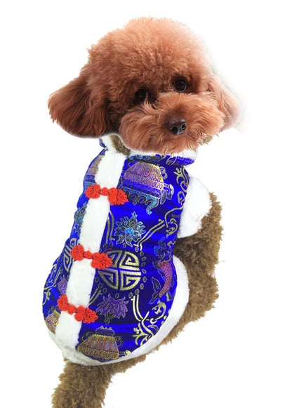 Pet New Year Clothes Large Dog Cat Festival Coat Chinese Style Pet Clothing Vest S-5XL Happy New Year Tang-suit