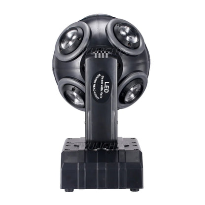 2pcs LED Moving Head Football Light 8x15W RGBW 4in1 With Halo RGB 360 ° Infinite Rotation Beam Strobe Dj Bar DMX512 Stage Effect