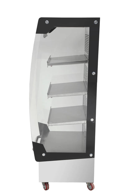 Commercial Food Warmer Countertop Pizza Food Warmer Display Electric Food Warming Cabinet Curved Glass Warming Cabinet Showcase
