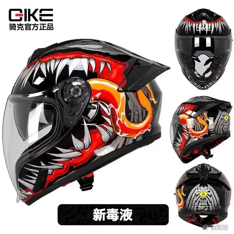 New Spider Motorcycle Helmet Full Face  Long Visor Racing Off-Road Helmet Double Lens Cascos Para Moto Capacete DOT Casco Moto