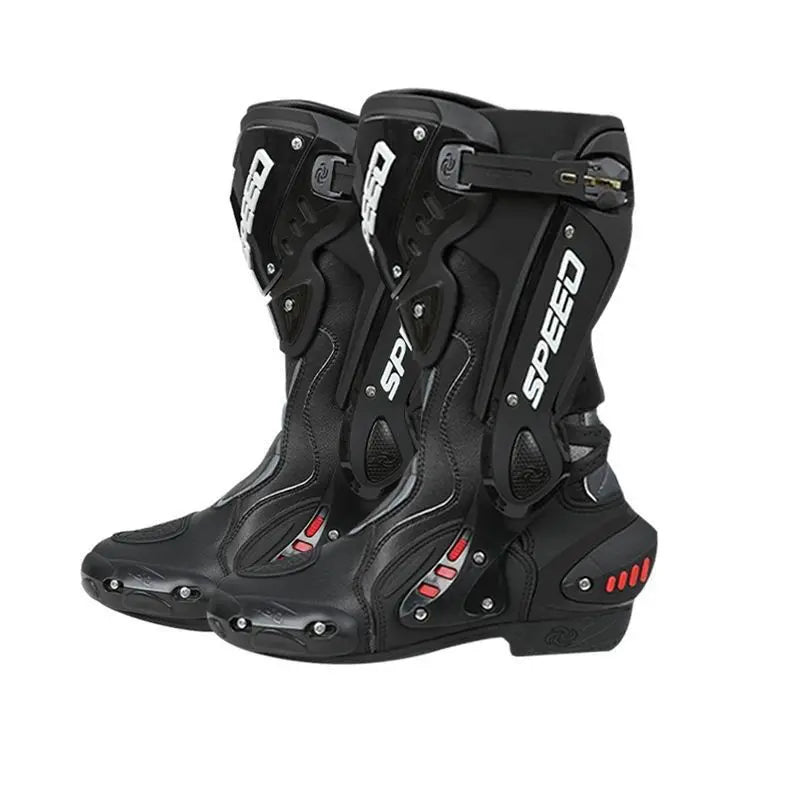 HOT  Men's Motorcycle Racing Waterproof Motorcycle Off-road Racing Rally Boots Four Seasons Anti-collision Protection Rider