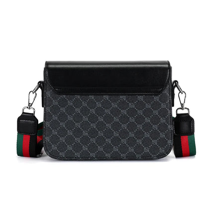 Fashionable Jacquard Pattern Men's Crossbody Bag High-End Casual Shoulder Bag for Commuting Business Waterproof Daily Sling Bag