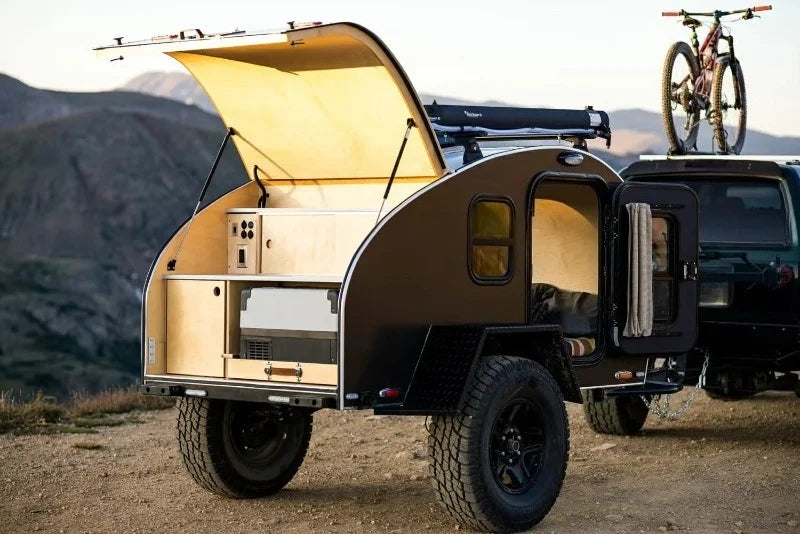 Heavy Duty Camping Trailer Foldable Multi Purpose Utility Cart For Outdoor Camping Fishing Hiking Picnic Mountain And Beach Use