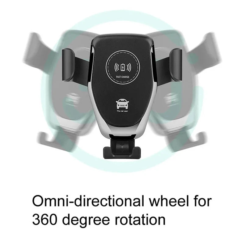 Car Wireless Charger Air Vent Mount Phone Holder Stand For iPhone 17 16 15 14 13 12 Samsung Xiaomi Induction Fast Car Charging