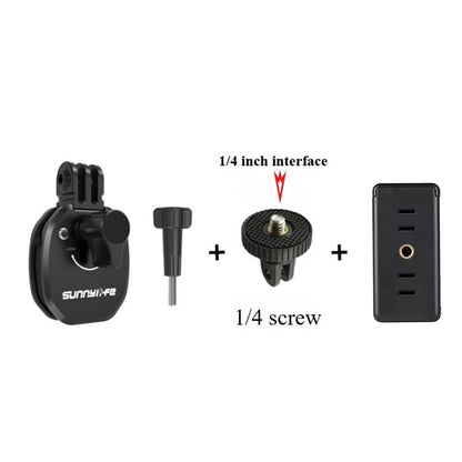 Motorcycle Windshield Clip For Insta360 X4 Ace Pro 2 DJI Action 5 PRO Phone GoPro 13 12 Action Camera Aluminum Alloy Mount Clip