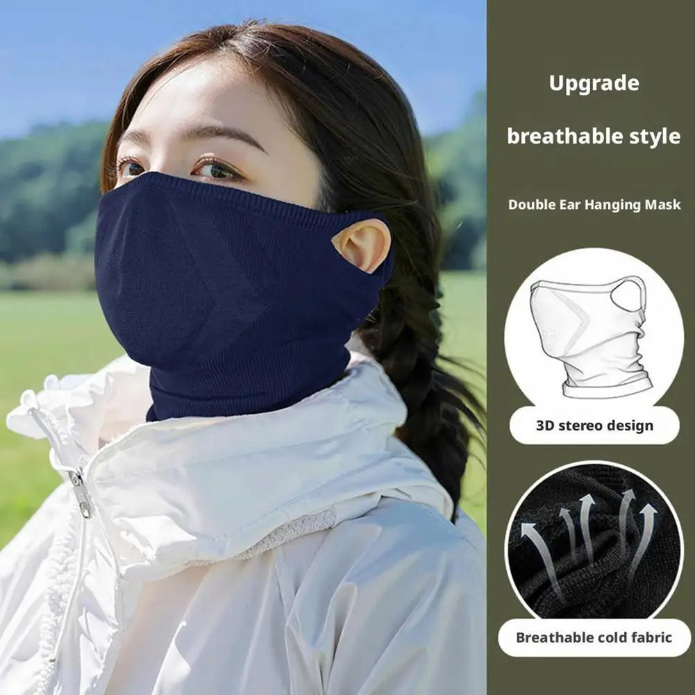 Cycling Face Mask Absorb Sweat Breathable Fishing Training Sport UV Face Scarf Neck Gaiter Summer Face Bandana Safety protection