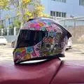 motorcycle helmet Casco Motorbike capacete Seasons Street Touring Motorcycle Helmet RED Black Adult Vespa DOT