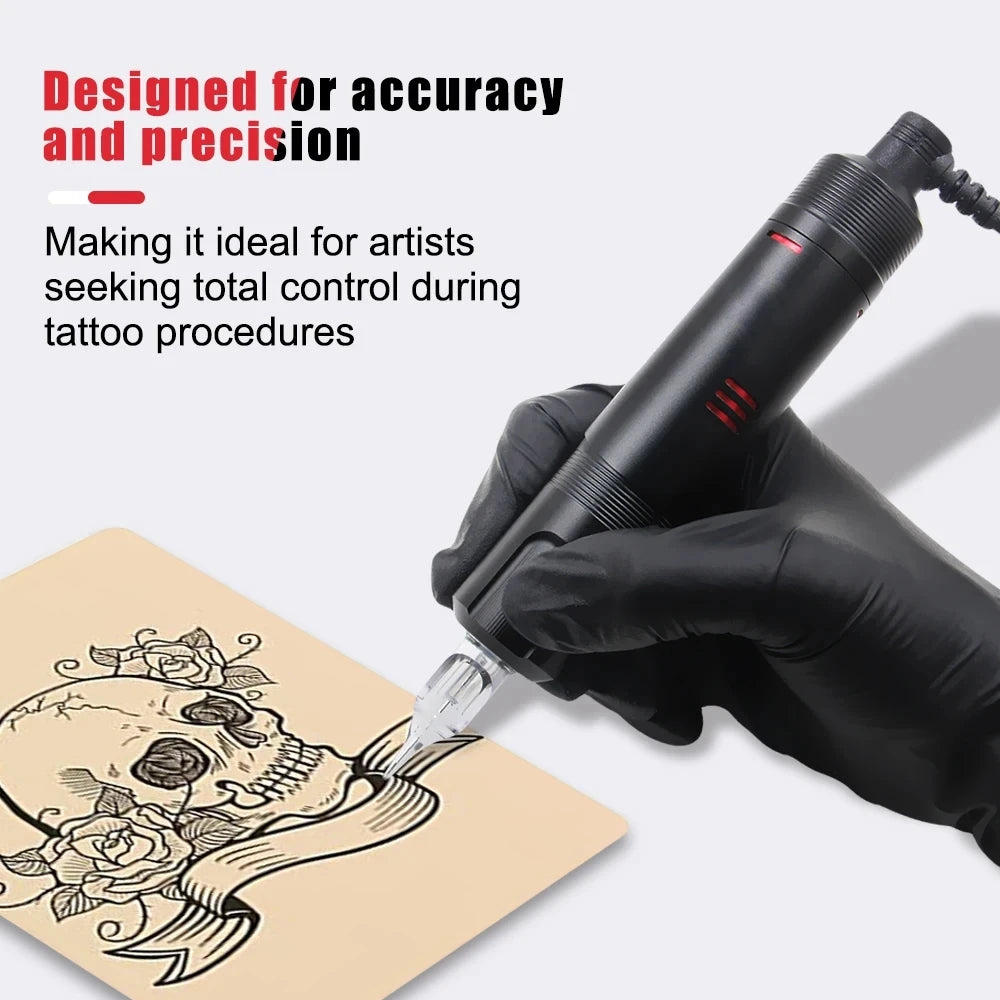 Complete Tattoo Pen Machine Kit Cartridge Tattoo Machine with Power Supply Pedal Set for Tattoo Beginners Artists Kit Supply