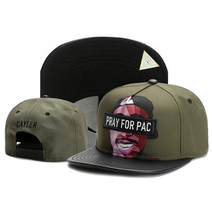 Classic Snapback Hat Cap Hip Hop Style Flat Bill Blank Adjustable Size