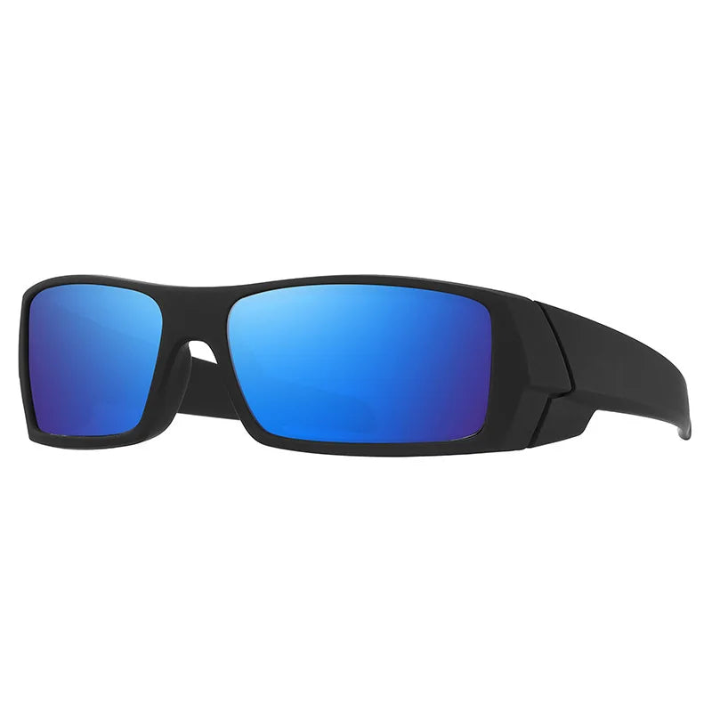 Square Frame Polarized Glasses, UV400 Full Frame for Cycling/Fishing, Outdoor Sports Sunglasses, Scratch-Resistant Lenses