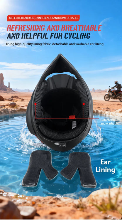 Popular off-road motorcycle helmets with personalized full face helmets suitable for adult and children's racing original helmet