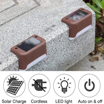 2/4/8/16 Pack Solar Deck Lights LED Waterproof Outdoor Solar Powered  LED Step Lights For Decks Stairs Patio Yard Garden Decor
