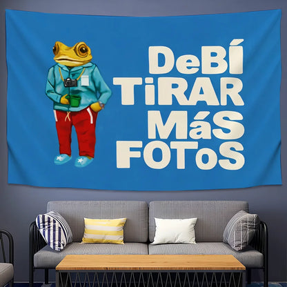 singer Bad b-Bunny DeBi TiRAR MaS FOToS d-dtmf flag Room Dorm Camping Party Art Style Garage Bar wall Picnic Decoration Banner