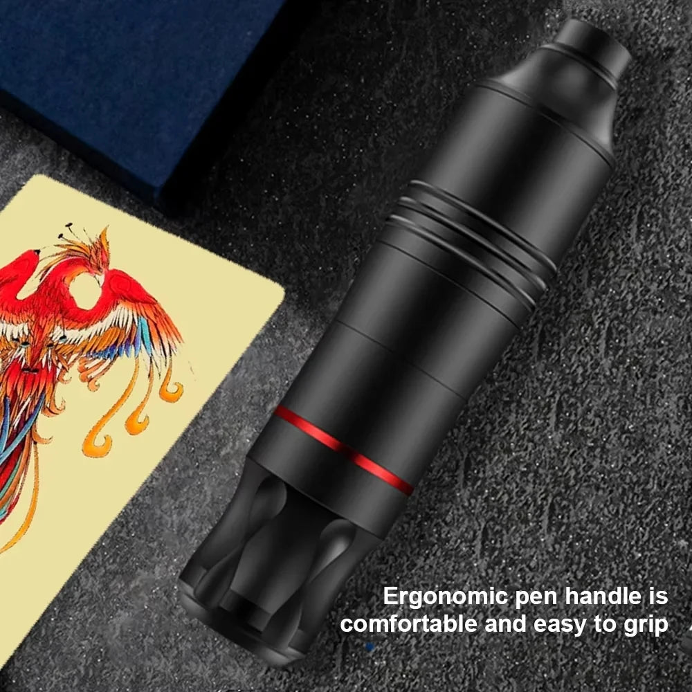 Tattoo Kit Rotary Wireless Tattoo Machine Pen with Tattoo Cartridge Needles Accessories Set Tattoo Design Draw Kit