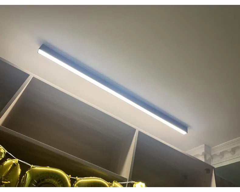 Modern Long Strip Ceiling Light Surface Mounted Minimalist Aisle Lamp Living Room Bedroom Kitchen Home Office LED Lighting