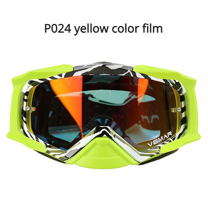 VEMAR Detachable Motorcycle Helmet Goggles Cycling Glasses Man Windproof Dust-proof Motocross Face Mask Goggles Glasses Block UV