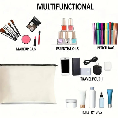 Romantasy Book Tote Bag Canvas Tote Bag  Shoulder Bag with Makeup Bag Literary School Handbag Casual Bags