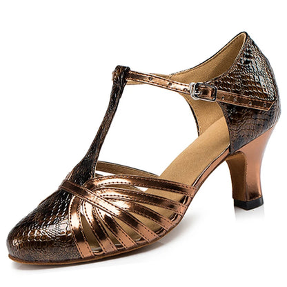 New Latin Shoes Salsa Tango Ballroom Party Women's Shoes Bronze High Heel Dance Sneakers Outdoor Fashion Women's Shoes On Sale