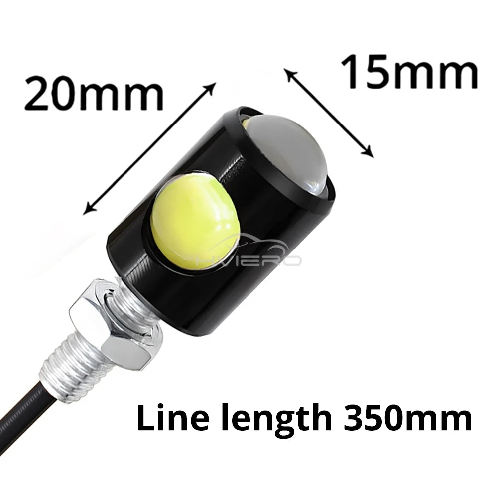 1/2/4/10pc Car Motorcycle Eagle Eye Led Daytime Running Light Super Bright Turn Signal License Plate Tail Reverse Clearance Lamp