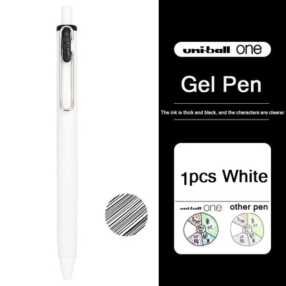 uni-ball one Mitsubishi Limted Gel Pen,Black/Red/Blue/Navy Blue Core Black Technology Signing Canetas for homework,test,meeting