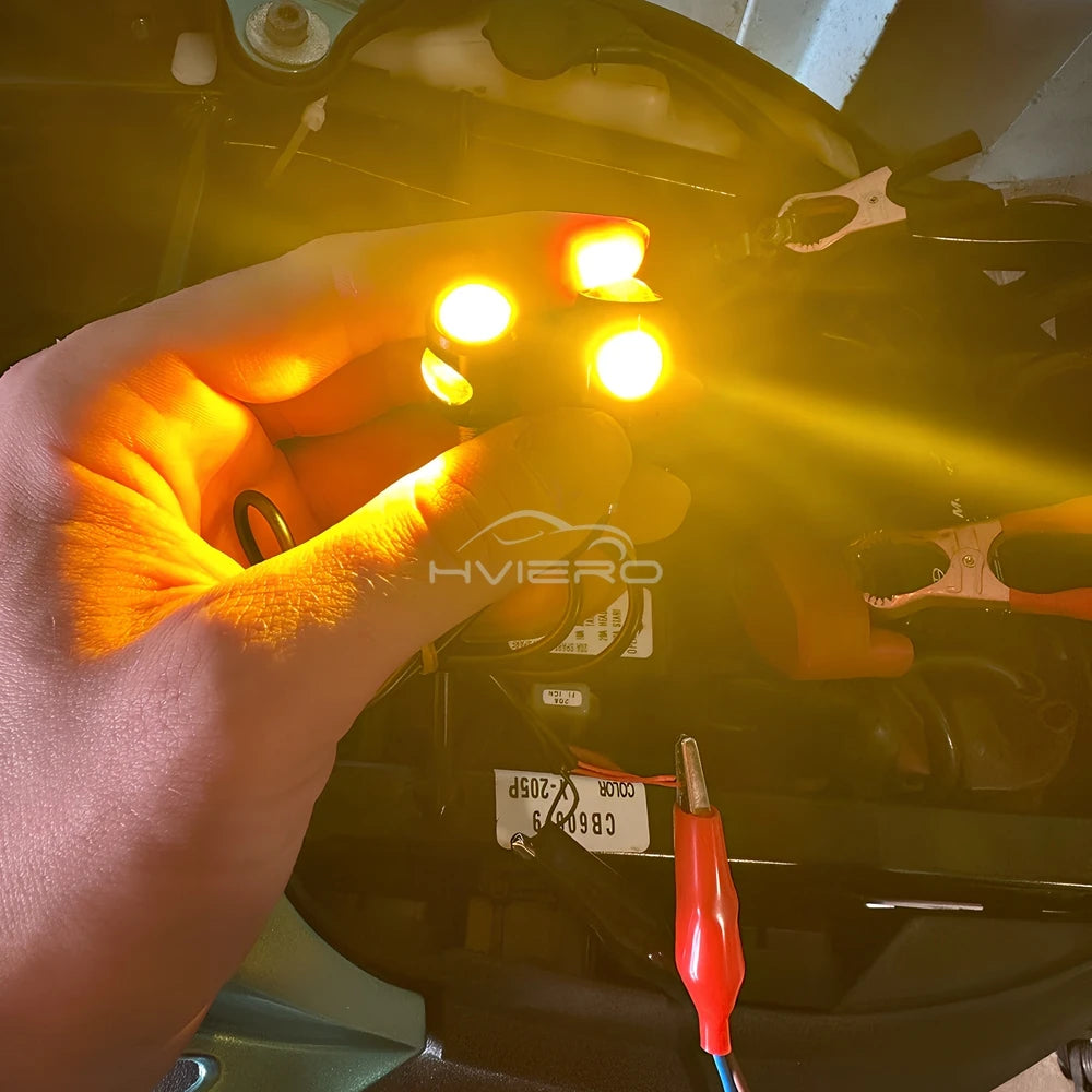 1/2/4/10pc Car Motorcycle Eagle Eye Led Daytime Running Light Super Bright Turn Signal License Plate Tail Reverse Clearance Lamp