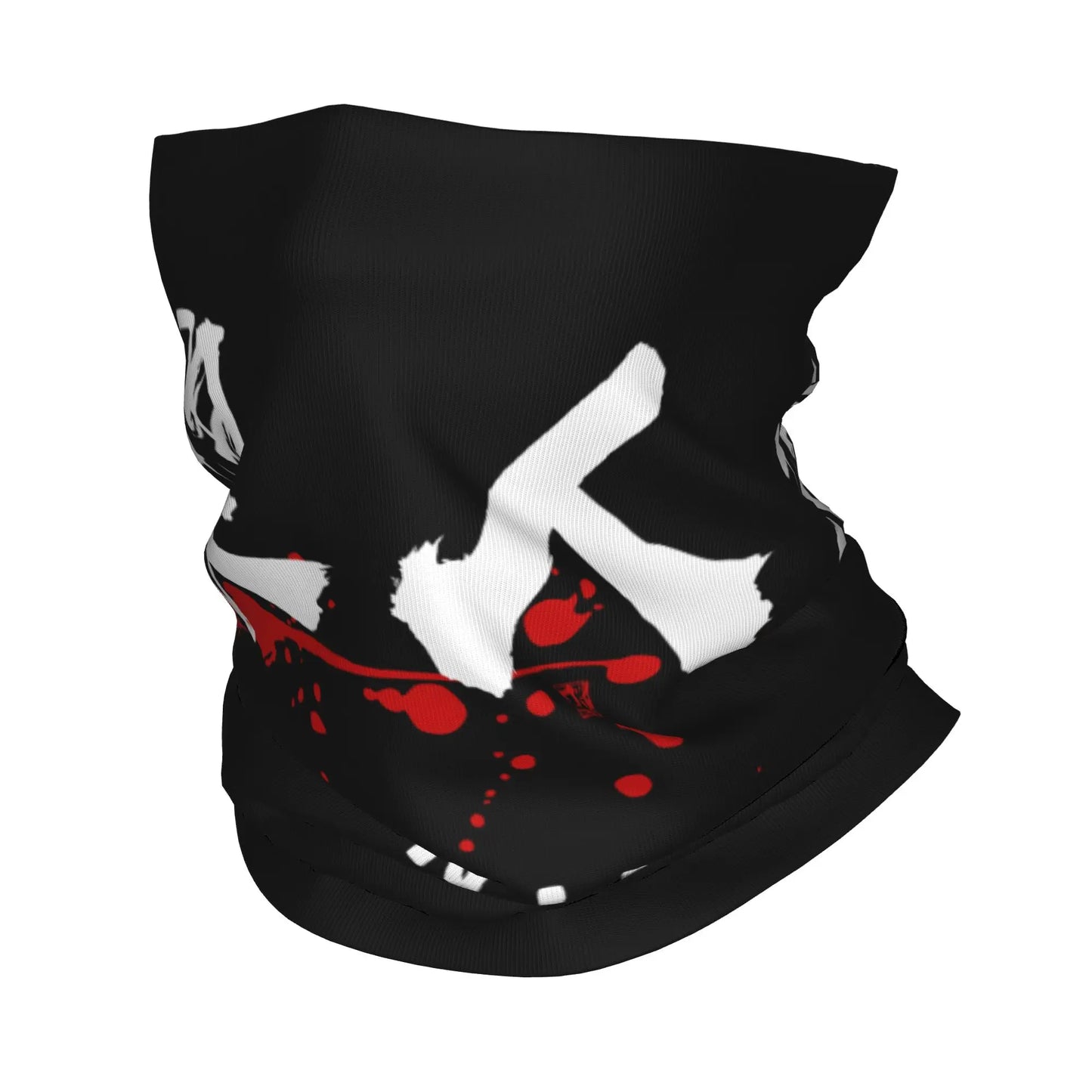 Custom Bushido Kanji Bandana Neck Gaiter for Ski Running Men Women Wrap Scarf Japanese Warrior Samurai Balaclava Warmer