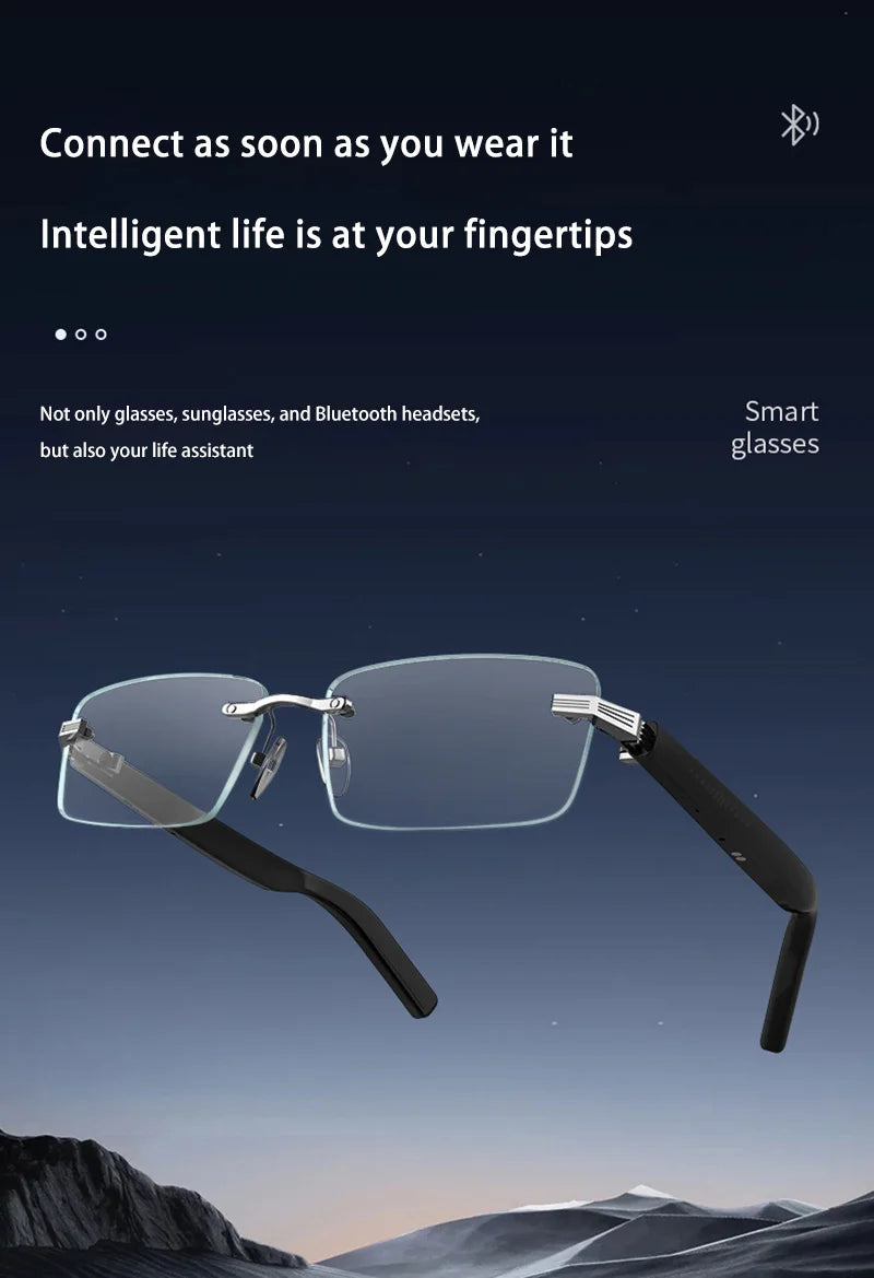 Smart Bluetooth Glasses Wireless Headphones Polarized Glasses Super Long Standby Call Audio Voice Assistant Smart Glasses