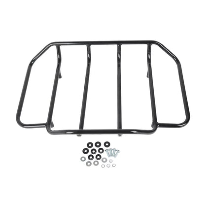 Black Chopped Trunk Pad Top Rack Fit For Harley Road King Road Glide Street Glide Electra Glide Ultra-Classic 2024