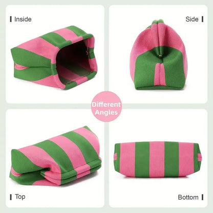 Summer Beach Clutch Bag for Women Woven Crochet Handbags Purses Knitting Dumpling Clutch Ruched Cute Cloud Casual Colorblock Bag
