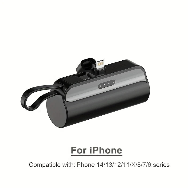20000mAh Mini Power Bank PD20W Fast Charging Comes with Cable Digital Display PowerBank for IPhone13 14 15 16 Samsung and Xiaomi