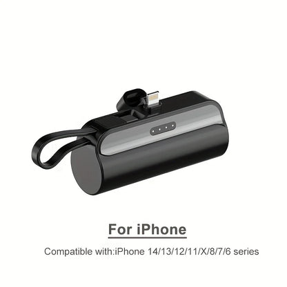 20000mAh Mini Power Bank PD20W Fast Charging Comes with Cable Digital Display PowerBank for IPhone13 14 15 16 Samsung and Xiaomi