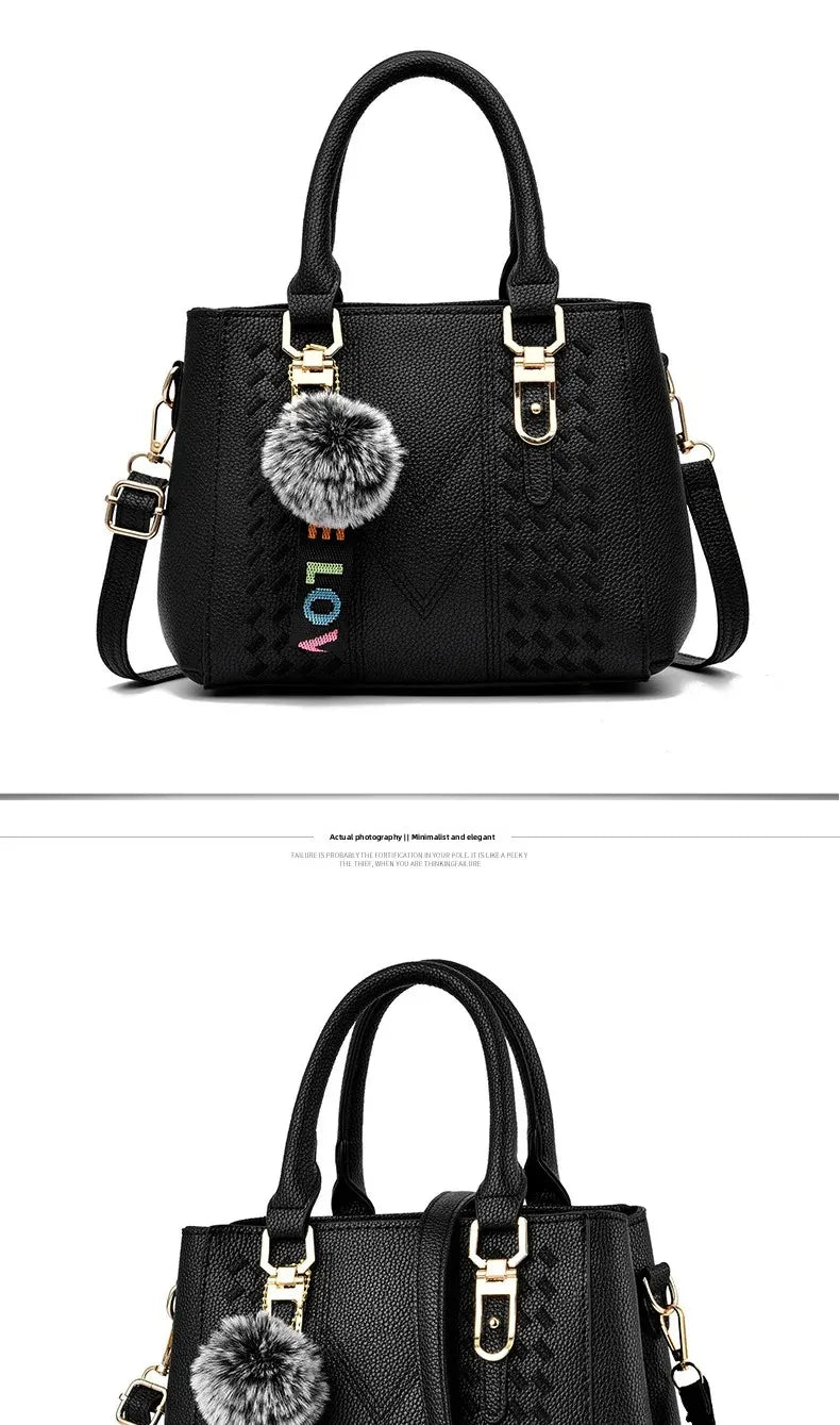 Fashionable Embroidered Large Capacity Women's Handbag Hot Sale Of The Season New Korean Style Handbag Shoulder Bag Tassel Penda