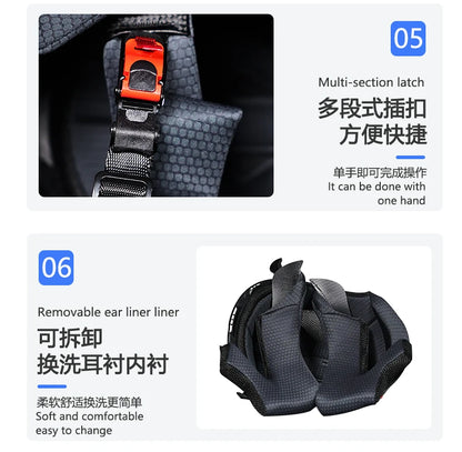 Motorcycle helmet, men's and women's dual lens full face helmet, motorcycle sports car, all season full face helmet