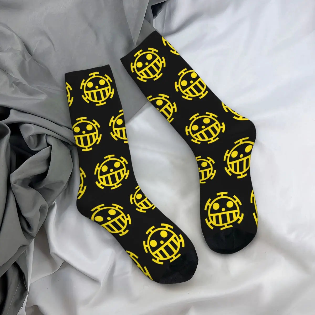 Fashion Men's Socks Harajuku Tony Tony Choppers Sock Luffys Zoros Trafalgar Law Anime Women's Socks Spring Summer Autumn Winter