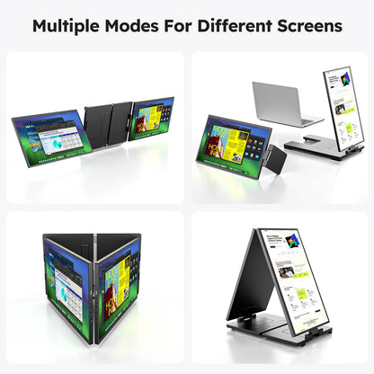 15.6 inch Triple Screen Extender for Laptop Mini PC 1080 FHD IPS External Extension Portable Dual Monitor For MAC Windows Chrome