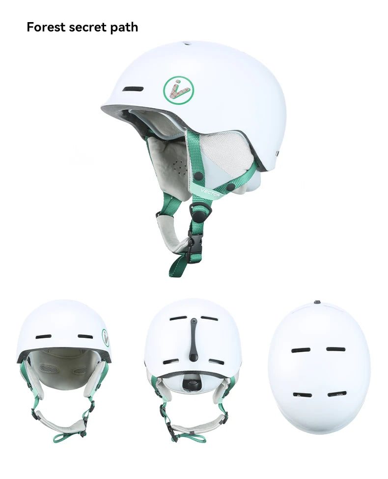 VECTOR Ski Helmet Safety Integrally-Molded Snowboard Helmet Motorcycle RemovableSkiing Snow Husband Men Women Child Kids