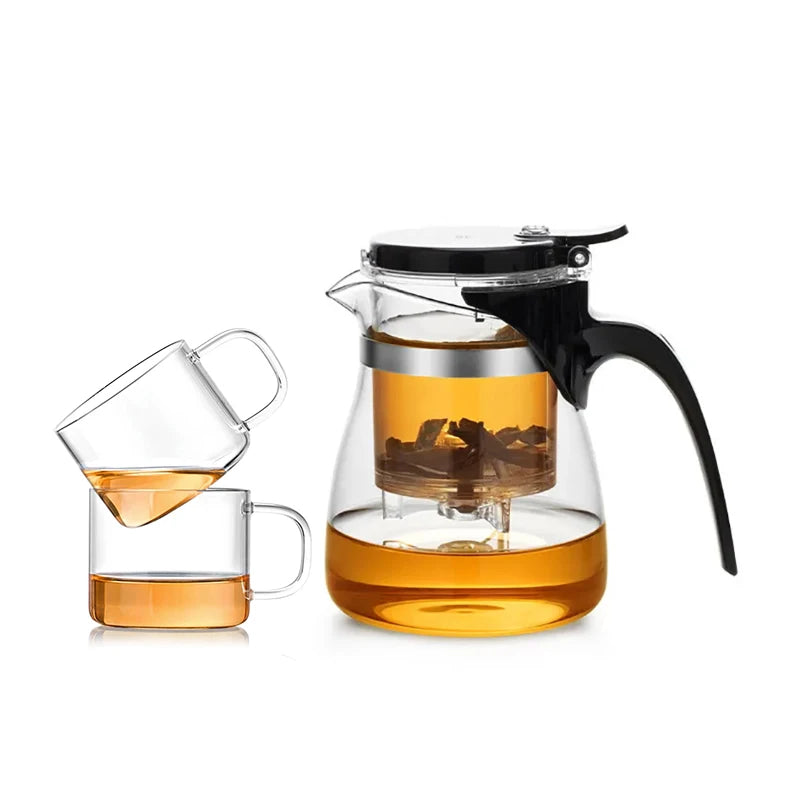 SAMADOYO elegant cup insulation separation bubble teapot heat-resistant glass teapot simple filter tea cup
