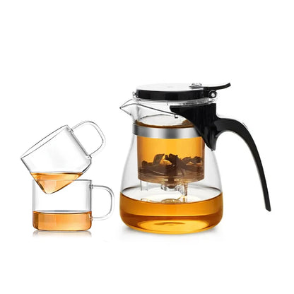 SAMADOYO elegant cup insulation separation bubble teapot heat-resistant glass teapot simple filter tea cup