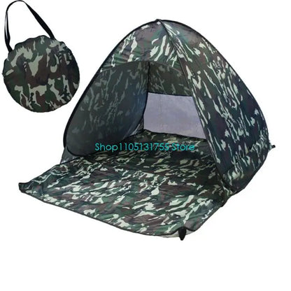 K0EF Outdoor Automatic Quick Open Camping Tent Outdoor Quick Setup Tent with Carring Bag Enduring 2-3 Persons Beach Tent