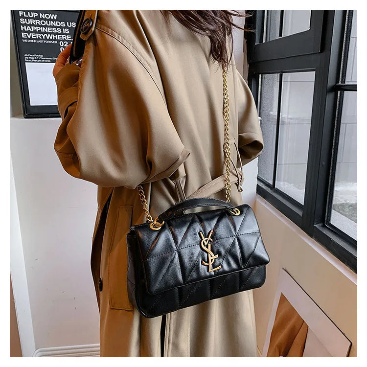 2025 New Luxury Diamond Quilted Chain Bag Women Fashion Crossbody Shoulder Bag For Commute