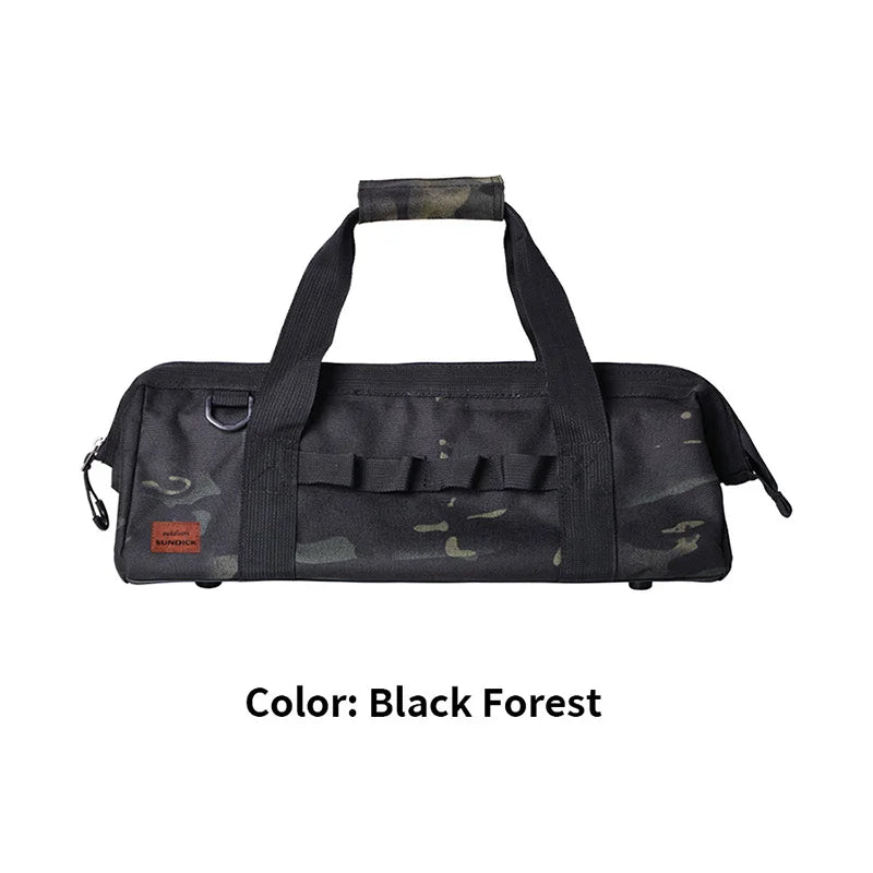 Camping tool storage bag,large-capacity tool kit, can be hung with a climbing buckle, high toe nail,Five colors to choose from