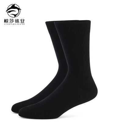 3pair Sock Leisure Athletic Sports Crew Dress Men Solid Color Striped plus-size Business Stockings mid-calf Autumn Winter B8W119